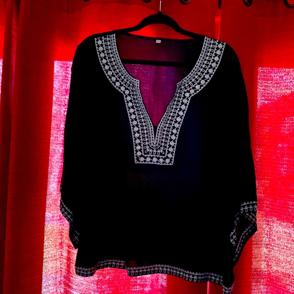 Dark navy blue blouse